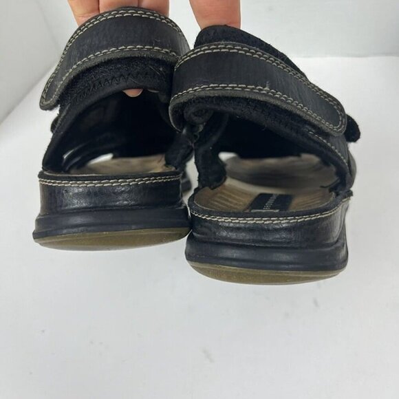 Brown Shoe Mens Black Monterey Chunky Fisherman Sandals Sz 10 Grunge Y2k 90s - Picture 8 of 9